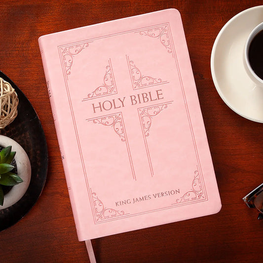 Blush Leather-Touch King James Bible – Grace Edition
