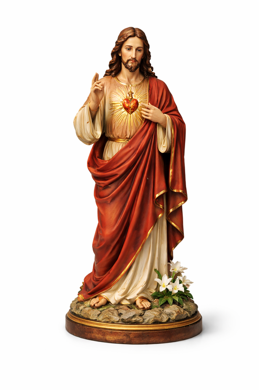 Sacred Heart Devotion Statue