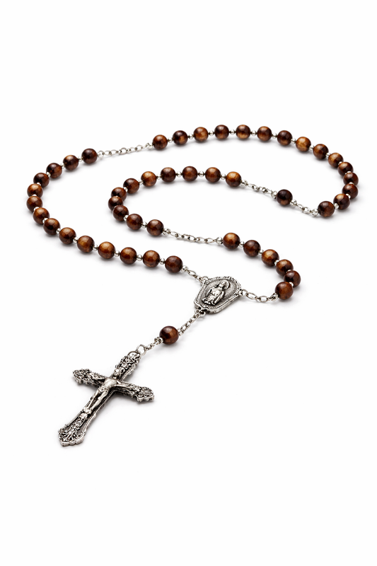 Sanctus Heritage Wood Rosary